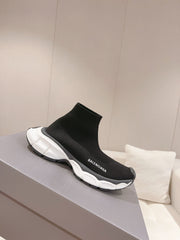 BALENCIAGA 25S SPEED TRAINER SNEAKERS 55 MM IN BLACK KNIT STYLE 3