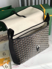 CITADIN MESSENGER BAG 39 IN BLACK GOYARDINE CANVAS