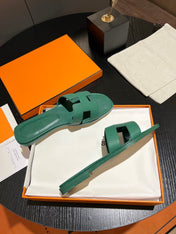 0RAN SANDAL Leather Ocean