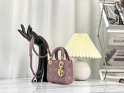 MICRO LADY 12 BAG IN LIGHT PURPLE LAMBSKIN