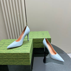 GG 105 BASIC HIGH HEEL PASTEL BLUE LAMBSKIN