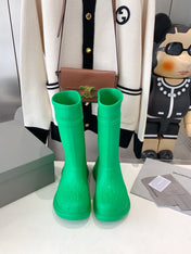 CROCS BOOTS IN GREEN RUBBER