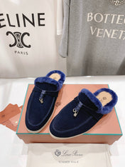 LP CHARMS WALK BABOUCHE LOAFERS INDIGO FLEECE