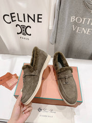 LP SUMMER CHARMS WALK LOAFERS ASH BROWN FLEECE