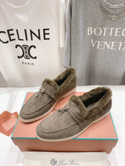 LP SUMMER CHARMS WALK LOAFERS ASH BROWN FLEECE