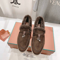 LP SUMMER CHARMS WALK LOAFERS BROWN FLEECE