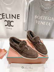 LP SUMMER CHARMS WALK LOAFERS BROWN FLEECE