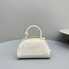 TOP-HANDLE 18 BAG IN WHITE CALFSKIN