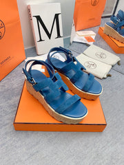 HAVANE 30 SANDAL IN CLASSIC BLUE SUEDE