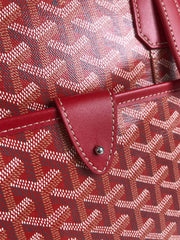 AMBASSADE DOCUMENT CASE 35 IN CLASSIC RED GOYARDINE CANVAS