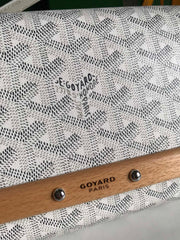 MONTE-CARLO PM CLUTCH 25 IN WHITE GOYARDINE CANVAS