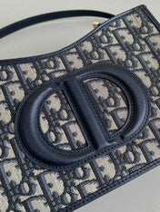 MINI HOBO 23 BAG IN BLUE OBLIQUE JACQUARD