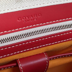 SAINT JEANNE BAG 35 IN RED GOYARDINE CANVAS AND CALFSKIN