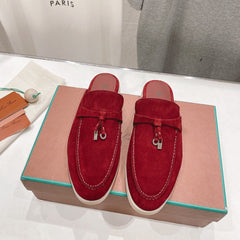 LP CHARMS WALK BABOUCHE LOAFERS CHERRY SUEDE