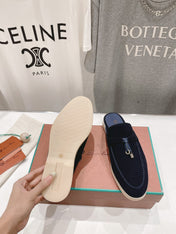 LP CHARMS WALK BABOUCHE LOAFERS DENIM SUEDE