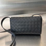 ANDIAMO 21 IN BLACK LAMBSKIN