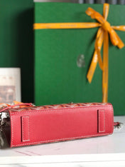 ROUETTE STRUCTURÉ MINI BAG 21 IN CLASSIC RED GOYARDINE CANVAS AND CALFSKIN