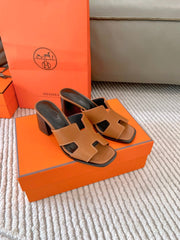 HELIA 60 SANDAL IN BRONZE BROWN CALFSKIN