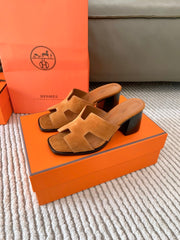 HELIA 60 SANDAL IN BRONZE BROWN SUEDE