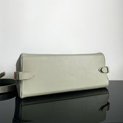 TRIOMPHE 37 SOFT CALFSKIN HANDBAG EICRU BEIGE