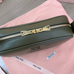 BAGUETTE BAG 24 IN KELP GREEN CALFSKIN