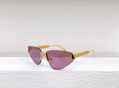 FIRST CRYSTAL RIMLESS TRIANGLE FRAME SUNGLASSES FD4127US IN METAL