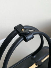 BEAU BAG 34 IN BLACK LEATHER