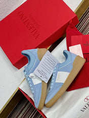 UPVILLAGE LOW TOP SNEAKER IN ELECTRIC BLUE SUEDE