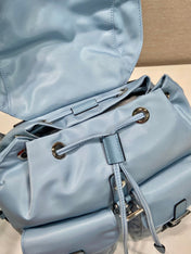 SMALL BACKPACK 28 IN SKY BLUE PARACHUTE FABRIC