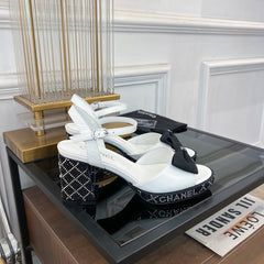 high slingbacks white lambskin