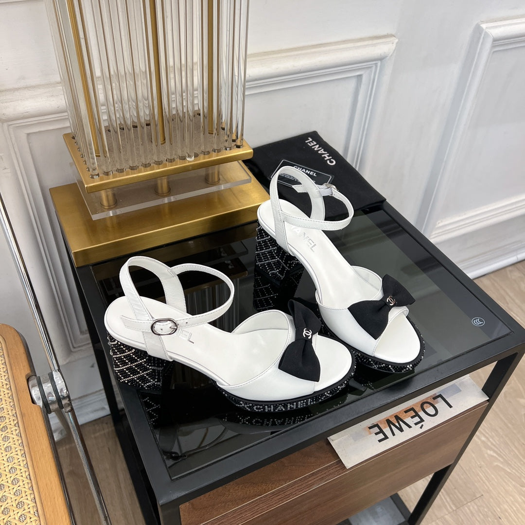 high slingbacks white lambskin