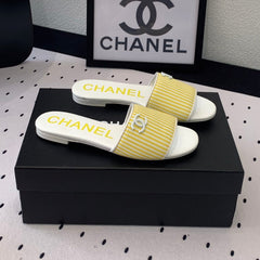 MULES yellow LAMBSKIN