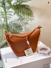 LOE LUNA HOBO 27 BAG IN WARM DESSERT CALFSKIN
