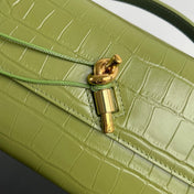 ANDIAMO CLUTCH 31 IN BARLEY CORN CROCODILE PATTERN CALFSKIN