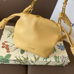 LOE MINI 18 FLAMENCO PURSE IN SAHARA NAPPA LAMBSKIN