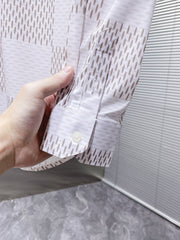 LV LONG-SLEEVED SHIRT IN WHITE DAMIER COTTON 238802