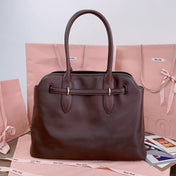 AVENTURE NAPPA BAG 40 IN CHESTNUT LAMBSKIN GOLD HARDWARE