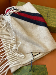 GUCCI 25S SCARF 190 IN WOOL 636370