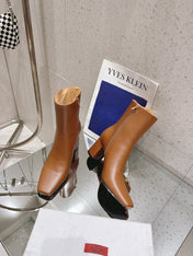 VLOGO THE BOLD EDITION ANKLE BOOT IN BRONZE BROWN CALFSKIN 70MM