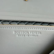 PATTI SHOULDER BAG 26 IN RHINO GRAY LAMBSKIN