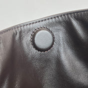 LARGE HOP 46 IN CHOCOLATE LAMBSKIN