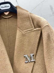 MAX MARA 25S KNITTED NOTCHED-COLLAR COAT 053