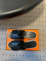 EZE SANDAL PLATFORM 85 MM IN BLACK CALFSKIN