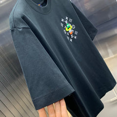 LV T-SHIRT IN BLACK COTTON 239496