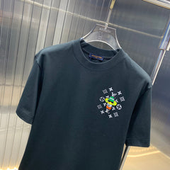 LV T-SHIRT IN BLACK COTTON 239496
