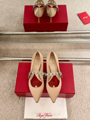 EFFLORESCENCE MARY JANE PUMPS IN TAN BEIGE SILK