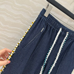 CC 25 Straight Pant Blue denim Cotton