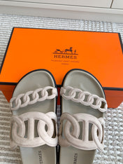 HM 26S EXTRA SANDAL IN NUDE CALFSKIN AND SUEDE
