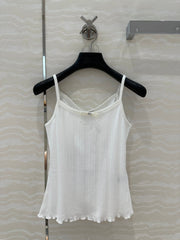 CC Hollow Camisole White cotton