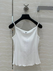 CC Hollow Camisole White cotton